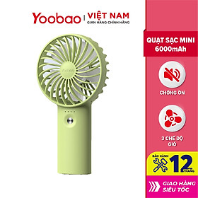 Mua Quạt sạc mini để bàn làm việc YOOBAO F3 6000/3000mAh - Có thể chạy 32 giờ - Hàng chính hãng Bảo hành 12 tháng 1 đổi 1