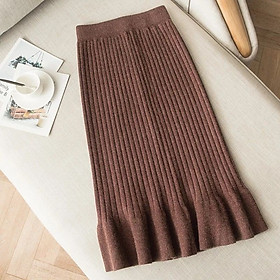 Chân váy len đuôi cá dày dặn, chân váy bút chì công sở AH16 