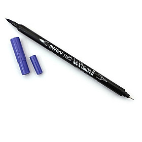 Bút lông hai đầu màu nước Marvy LePlume II 1122 - Brush/ Extra fine tip - Ultramarine (50)