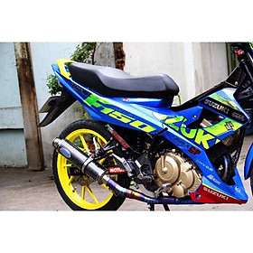 Tem rời xe raider xăng cơ xanh 2014, tem 3 lớp không bay màu