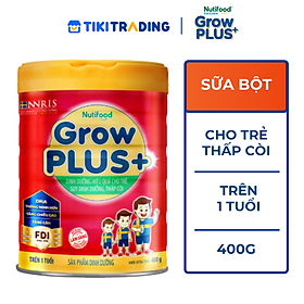 Sữa Bột Nutifood GrowPLUS+ Suy Dinh Dưỡng trên 1 tuổi lon 400g