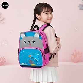 Balo Tiểu Học Xbags Dolphin XB 3021 - Cặp Sách Chống Gù Cho Bé Gái Lớp 1-5 Siêu Nhẹ, Thiết Kế Công Thái Học Bảo Vệ Cột Sống