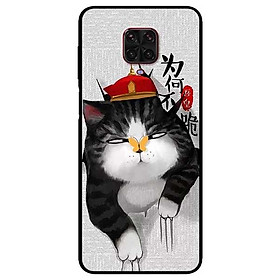 Ốp lưng dành cho Xiaomi Mi Redmi Note 9s - Note 9 Pro - Note 9 Pro Max - mẫu Mèo Cào Nón Đỏ