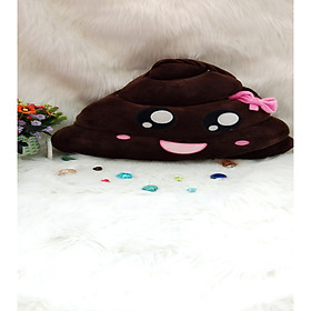 Gấu Bông SHIT NÂU NƠ HỒNG CÁ TÍNH - HÀNG LÔNG MỊN