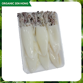 Chỉ Giao HCM - Mực ống nguyên con làm sạch size 10-12cm 500gr