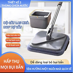 Mua Cây Lau Nhà 2 Ngăn Tự Vắt Tách Nước Sạch Riêng Biệt Joybox