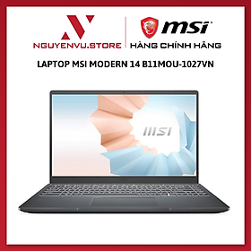 Mua Laptop MSI Modern 14 B11MOU i3 1115G4/8GB/256GB/14 F/Win11/(1027VN)/Xám - Hàng chính hãng