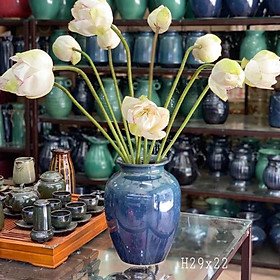 Mua Lọ hoa dáng chum số 2 gốm sứ Bát Tràng cao cấp