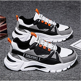 Giày thể thao sneaker nam cổ thấp, giày đế tăng chiều cao mẫu mới XSP344