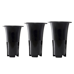 MagiDeal 3pcs  Plant Pots Garden Flower Pots Planters for Orchid Set