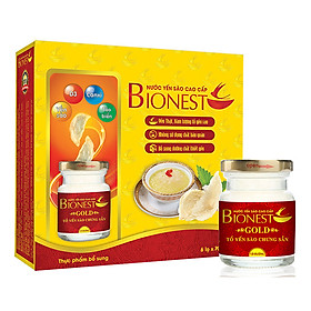Hộp Yến sào Bionest Gold cao cấp - hộp tiết kiệm 6 lọ