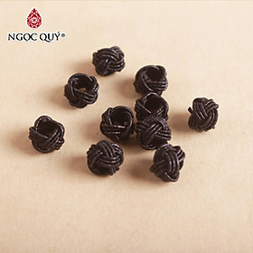 Combo 10 cá nút thắt vải chặn hoa văn loại 1 - Ngọc Quý Gemstones