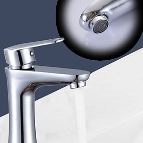 Mua Vòi Lavabo Rửa Mặt Inox 304 LV522  Phù Hợp Với Chậu Có Lỗ Trên Chậu (Tặng kèm 1 đôi dây cấp nước)