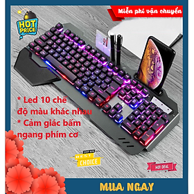 Bộ bàn phím và chuột XSmart kèm lót chuột siêu to chơi game làm việc cực đỉnh, combo full LED đổi màu K618+V7+ lót lớn - Hàng Chính Hãng