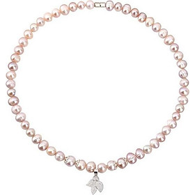 Dây chuyền ngọc trai hồng tím mặt sao biển