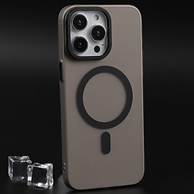 ỐP CASE điện thoại nhám chống bám bẩn hỗ trợ sạc không dây viền camera và nút bấm kim loại sang trọng KOLEAD IP009-HÀNG NHẬP KHẨU
