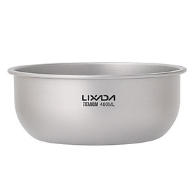 Lixada Titanium Bowls 360ml/480ml/620ml/710ml/1000ml Fruit Vegetable Dinner Bowl Plate Food Container for Home Outdoor