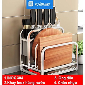 Mua Kệ inox 304 để dao thớt  đũa tiện lợi