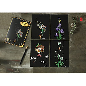 Mua Combo 4 tranh cạo A5 nhiều chủ đề