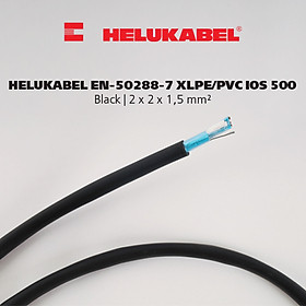 Dây cáp tín hiệu đo lường HELUKABEL EN-50288-7 XLPE/PVC IOS 500 | 2 x 2 x 1,5 mm² | Black