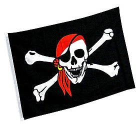 Cờ Cướp Biển Hình Đầu Lâu Xương Chéo PIRATE BANDANA (2x3)