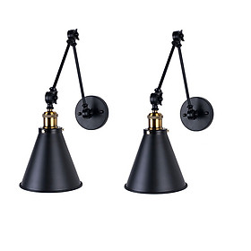 Mua Combo 2 đèn gắn tường 2 khớp đui đồng cao cấp