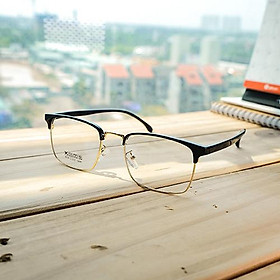 Gọng Kính Cận Nam Clubmaster 2723 Viền Vàng
