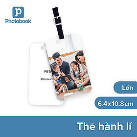 [E-voucher] Thẻ hành lý khổ dọc 2.5" x 4.25" (6.4 cm x 10.8 cm) in theo yêu cầu cá nhân - Thiết kế trên Web