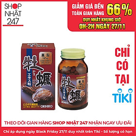 Thực phẩm chức năng tăng cường sinh lý nam giới Tinh chất hàu tươi Orihiro Nhật Bản 120 viên