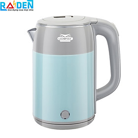 Ấm đun siêu tốc 2 lớp Ladomax HA-883 dung tích 2.5L, lòng ấm inox 304 không hoen rỉ - Hàng chính hãng