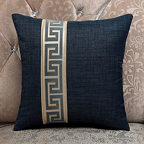 Mua Vỏ Gối Tựa Lưng Bố Dệt Dày Phối Sọc Hoa Văn Cổ Điển