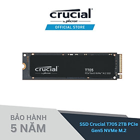 SSD Crucial T705 M.2 PCIe NVMe 2TB Gen5 - CT2000T705SSD3 - HÀNG CHÍNH HÃNG