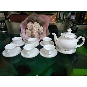 Mua Bộ ấm chén kẻ chỉ vàng