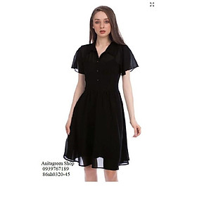 86nh0320-ĐẦM SUÔNG ĐÍNH NÚT TAY NGẮN s-6xl