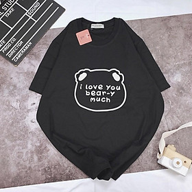 Áo Thun Tay Ngắn UNISEX Gấu Bear - Hình chụp thật