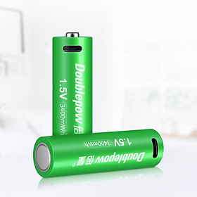 Pin Sạc 1.5V 3400mWh Chính Hãng Doublepow có cổng sạc USB ( Giá 1 Viên )