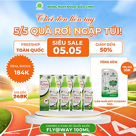 [Combo 2 Chai 100ml] Xịt Xua Đuổi Muỗi Và Côn Trùng Fly@Way Bảo Linh, 100% Thảo Dược Từ Thiên Nhiên, An Toàn Cho Bé và Cả Gia Đình