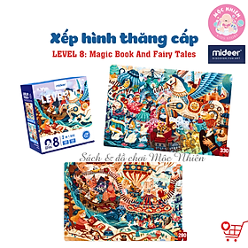 Bộ Xếp Hình Nâng Cao Mideer Advanced Puzzle - Level 8 (Magic Book and Fairy Tales) Dành Cho Bé Gái Từ 6 Tuổi