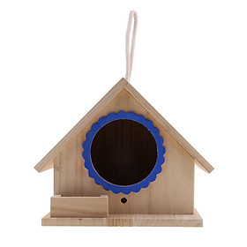 DIY Wooden Bird Cage Pet Nesting Home For Small  Feeder Garden Decoration
