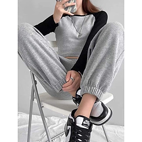 Quần jogger unisex thể thao, quần ống rộng kiểu dáng jogger mặc nhà nam nữ vải TỔ ONG 3 màu năng động