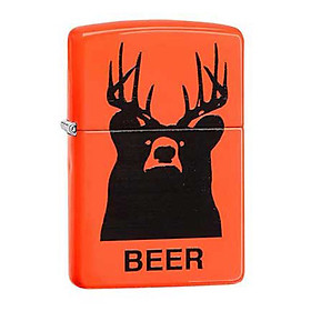 Bật Lửa Zippo 29343 Beer Bear Neon Orange