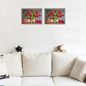 DIY Diamond Painting Embroidery Tulip Animals Cross Crafts Stitch Kit Home Decoration