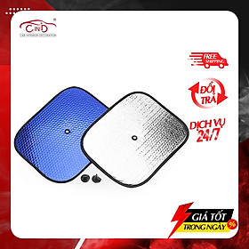 Combo 2 Tấm Che Nắng Ô Tô Xốp Tròn Nhỏ CIND-A Màu Lam (36x45 cm)