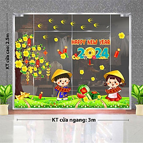 Mua DECAL TRANG TRÍ TẾT 2024 CHO SHOP ĐỒNG HỒ