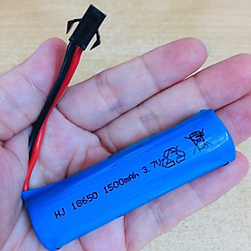 Mua Pin sạc 18650 hình trụ 3.7V dung lượng 1500mAh chân cắm Jack SM 2P