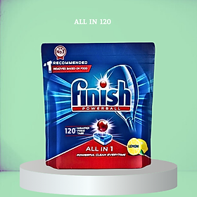 Viên rửa bát Finish All in one 120 viên 6 chức năng