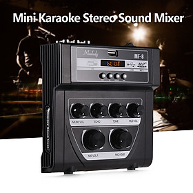 Bàn Trộn Âm Karaoke Mini Muslady MF-8 2 Điểm Cắm Mic Hỗ Trợ Chức Năng Ghi Âm MP3