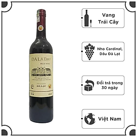 Rượu Vang Dalatbeco Fruit Wine 14% - 750ml