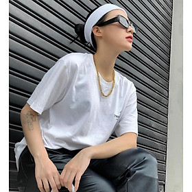 Áo thun nữ BLACKDOKI-CIRCLE BASIC , áo phông unisex form rộng tay lỡ cá tính cotton cao cấp M183