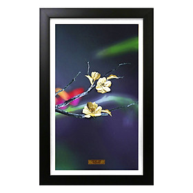 Mua Tranh Vàng 24K PRIMA ART - Bộ Đôi Chim Và Cành Hoa Mai - Bộ 4 bức - Kích thước 25 x 40 cm - CGS-0751-01